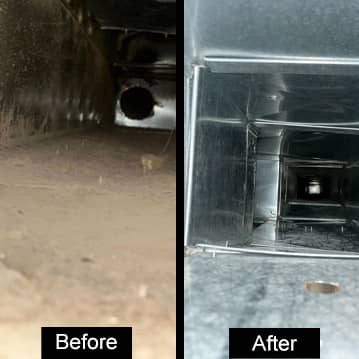 Air Duct Cleaning Before-and-After
