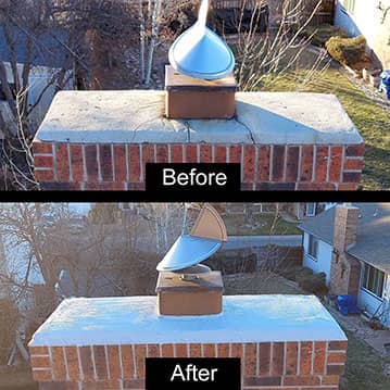 Chimney Sweeping Before-and-After 2