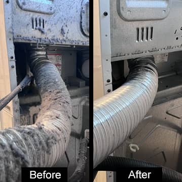 Dryer Vent Cleaning Before-and-After