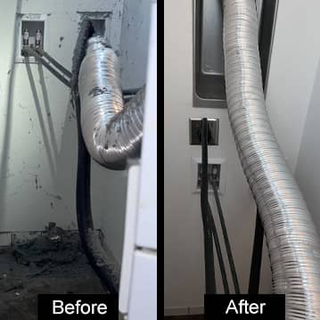Dryer Vent Cleaning Before-and-After 2